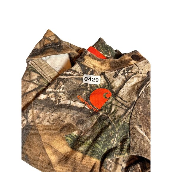 Carhartt Realtree Camo Infant Bodysuit Long Sleeve Hunting Outdoors Baby Clothin - Picture 2 of 11
